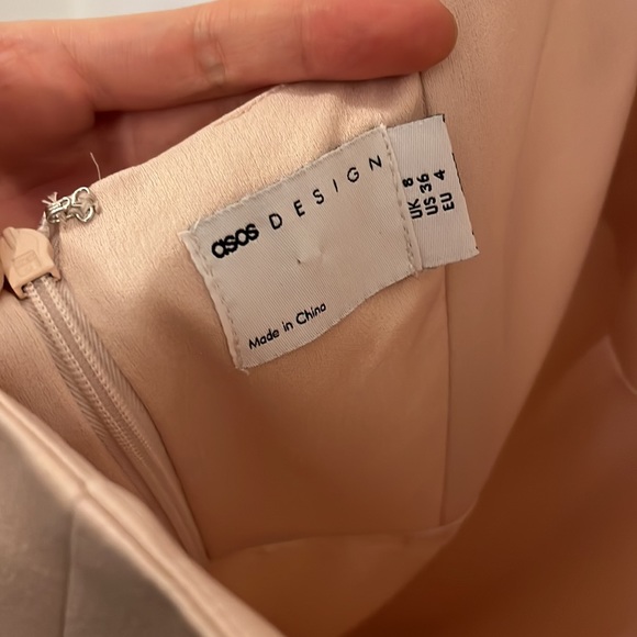 ASOS light pink size 2 halter bridesmaid dress - Picture 4 of 5